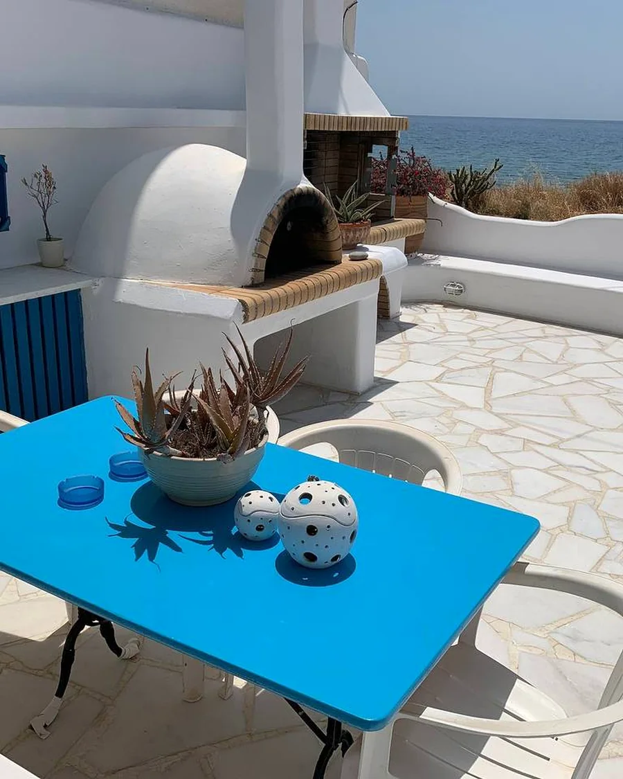 Outdoor space at a property in Makry Gialos.