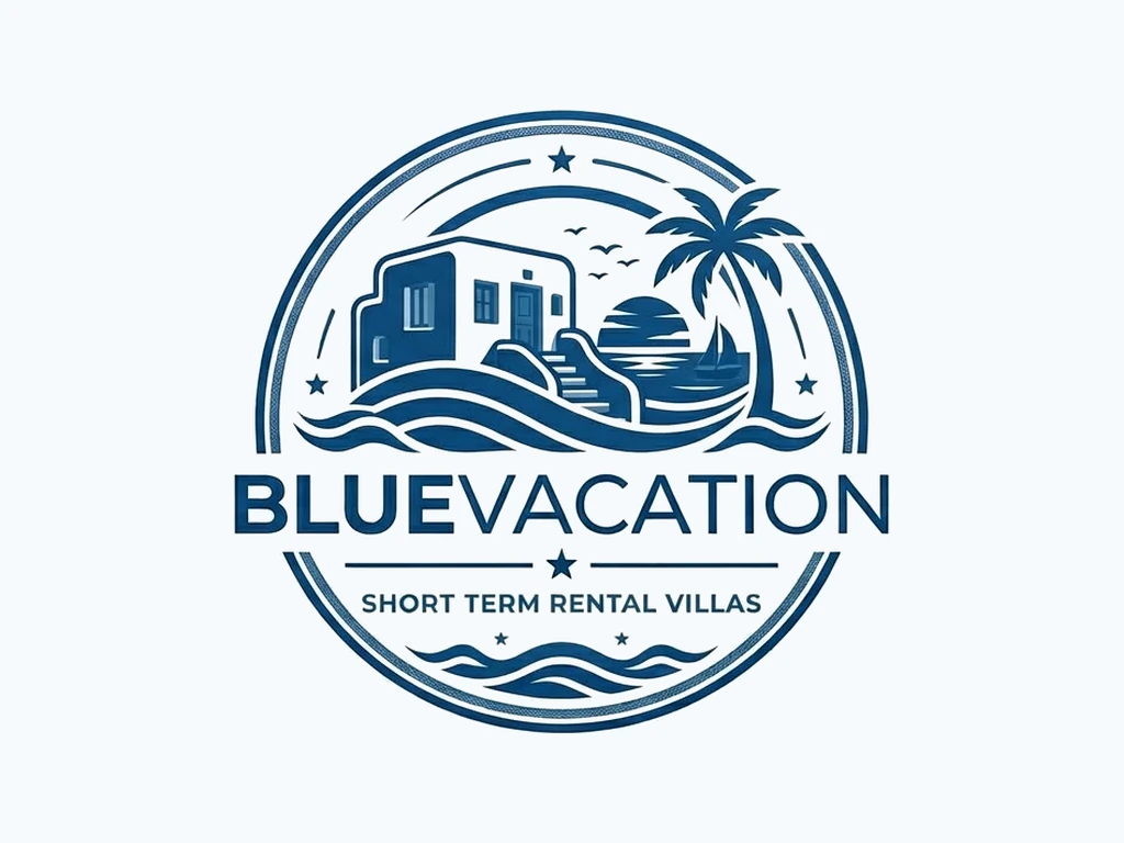 Bluevacation Short Term Rental Villas logo.